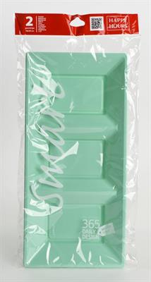 VASSOIO 3 PARTI 18X38CM AQUA 2PZ