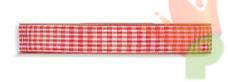 NASTRO ROSSO QUADRETTI VICHY MM10X20MT