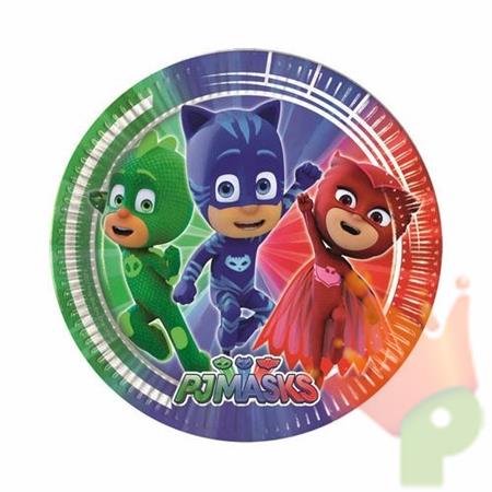 PIATTO 23 CM PJ MASK 8 PZ