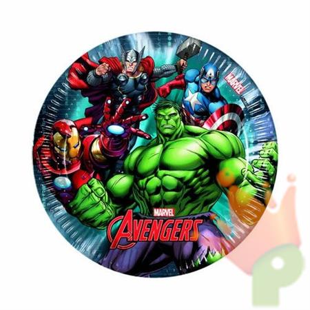 PIATTO 20 CM AVENGERS POWER 8PZ