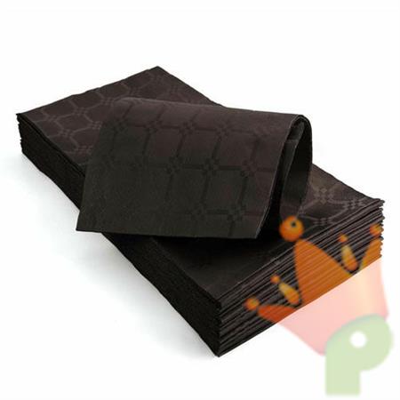 TOVAGLIA 100X100 DAMASCATA CIOCCOLATO 25PZ