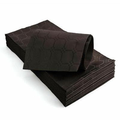 TOVAGLIA 100X100 DAMASCATA CIOCCOLATO 25PZ