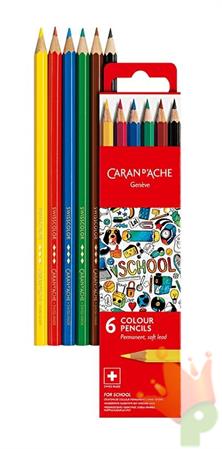 COLORI A MATITA 6 PZ CARAN D'ACHE GENEVE