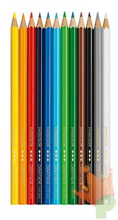 MATITE COLORATE PERMANENTI 12PZ CARAN D'ACHE GENEVE