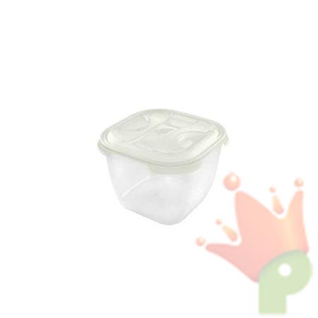 FRIGO BOX QUADRATO 3LT CONTENITORE PLASTICA NUVOLA PANNA