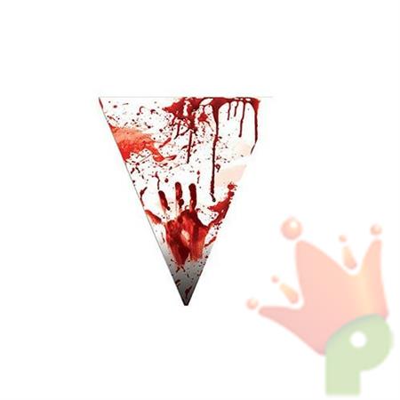 FESTONE BANDIERINE PVC INSANGUINATE 5 MT HORROR HALLOWEEN