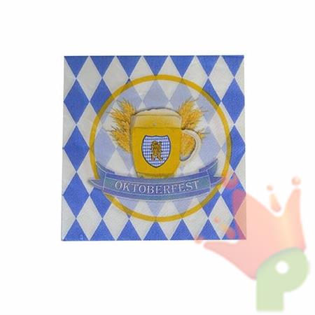 TOVAGLIOLI 33X33 OKTOBERFEST 16PZ ALLESTIMENTO TAVOLA FESTA