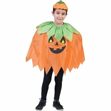 MANTELLA BAMBINO ZUCCA TG. UNICA HALLOWEEN CARNEVALE