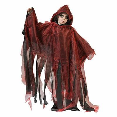 MANTELLO CON CAPPUCCIO ROSSO BAMBINI TAGLIA UNICA