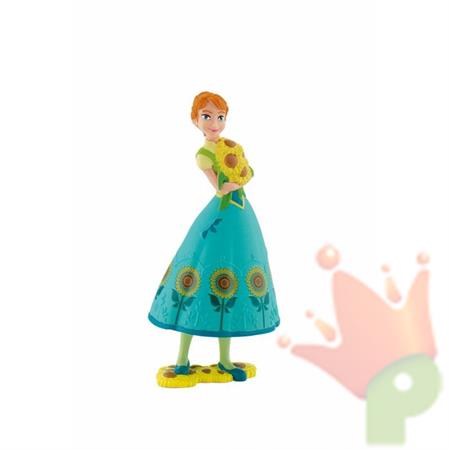 ANNA CON GIRASOLE FROZEN FEVER ACTION FIGURE CAKE TOPPER 9 CM