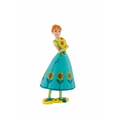 ANNA CON GIRASOLE FROZEN FEVER ACTION FIGURE CAKE TOPPER 9 CM