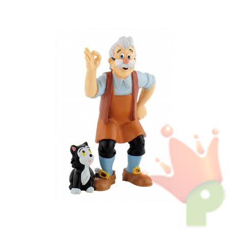 GEPPETTO ACTION FIGURES PINOCCHIO CAKE TOPPER PLASTICA 7,5 CM
