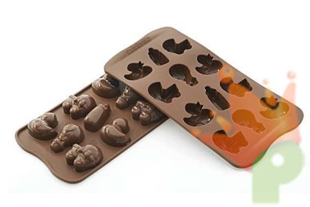 STAMPO IN SILICONE 35X32CM H.15MM CHOCO BABY