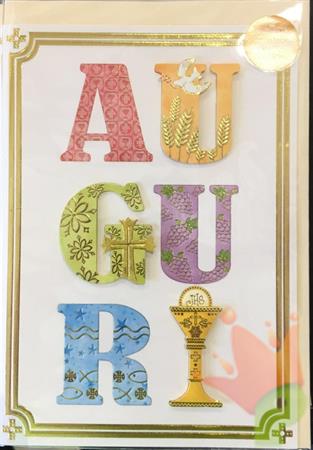BIGLIETTO AUGURI COMUNIONE 125506