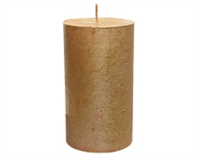 CANDELA RUSTICA ORO METAL 6,8X18CM
