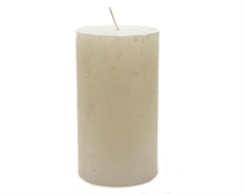 CANDELA RUSTICA BIANCO PERLA D.6,8X18CM