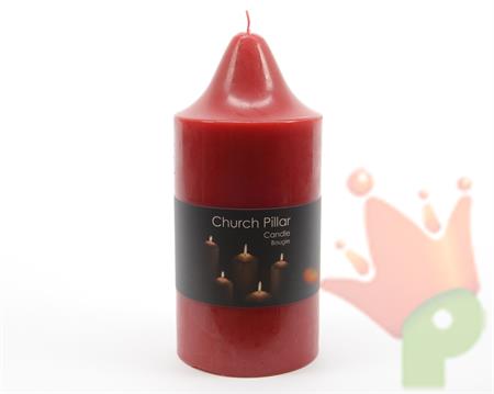 CANDELA ROSSA D.7X15CM