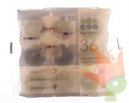TEALIGHTS 4H BIANCO DIAM 4,1X1,9CM 36 PZ