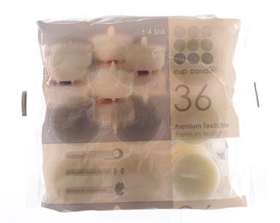 TEALIGHTS 4H BIANCO DIAM 4,1X1,9CM 36 PZ