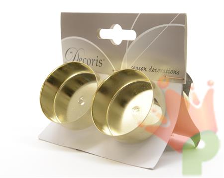 PORTACANDELE ORO 5CM 4PZ
