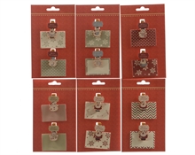 TARGHETTE CHIUDIPACCO CON MOLLETTA 10X15CM 6ASS