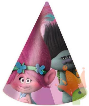 CAPPELLI IN CARTA TROLLS 8 PZ