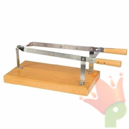 MORSA PER PROSCIUTTO 25X45 H.18 BASE IN LEGNO