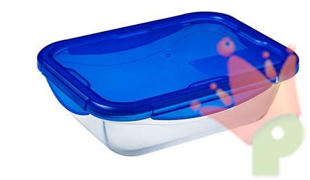 PIROFILA CON COPERCHIO ERMETICO 25X19CM PYREX