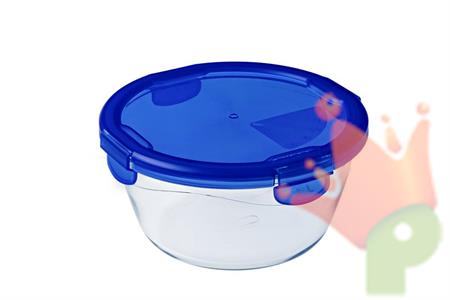 PIROFILA ROTONDA CON COPERCHIO ERMETICO 15CM PYREX