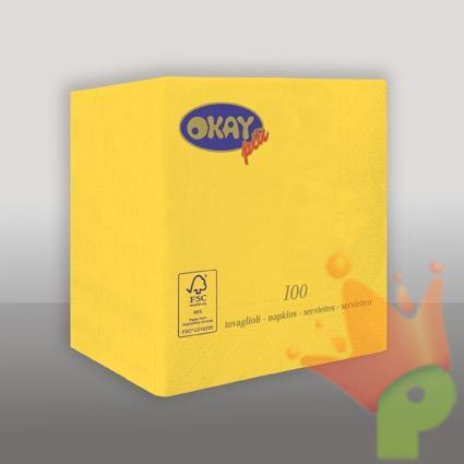 TOVAGLIOLI 25X25 2V GIALLO LIMONE 50PZ