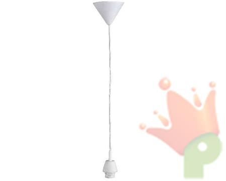 LAMPADA A SOSPENSIONE D.5,5CM BIANCO