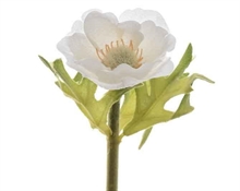 ANEMONE SETA CON GAMBO 35CM BIANCO