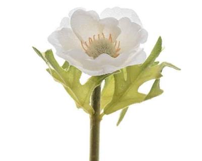 ANEMONE SETA CON GAMBO 35CM BIANCO