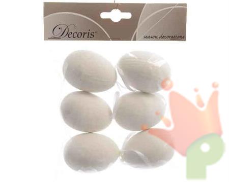 UOVO DA APPENDERE 6CM BIANCO 6PZ