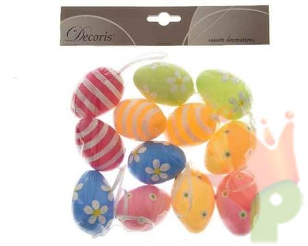 UOVA IN PLASTICA DA APPENDERE 6ASS  12PZ