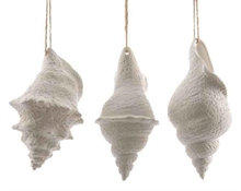 CONCHIGLIE DA APPENDERE 3ASS 12CM BIANCO