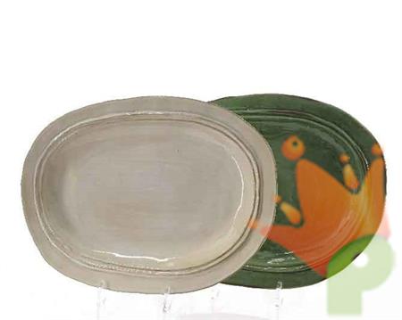 PIATTO OVALE 39X29X5CM 2ASS
