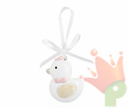 PAPERA 5,5CM ROSA CON NASTRO 12PZ