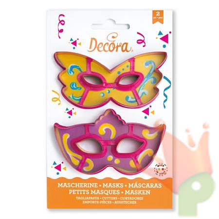 DECORA - KIT 2 TAGLIAPASTA MASCHERINE CARNEVALE