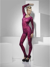 COSTUME TUTA ADERENTE LEOPARDATA FUCSIA