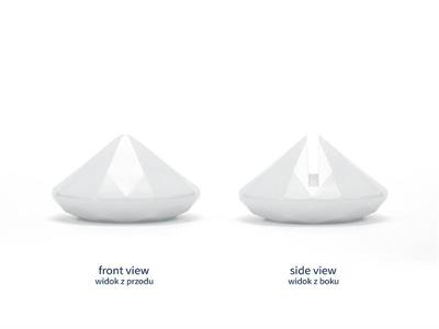 SEGNAPOSTO DIAMANTE BIANCO 40MM 10PZ