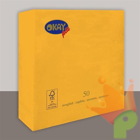 TOVAGLIOLI 33X33 2V GIALLO SOLE 50PZ