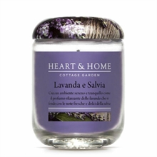 CANDELA HEART & HOME 340 G LAVANDA E SALVIA