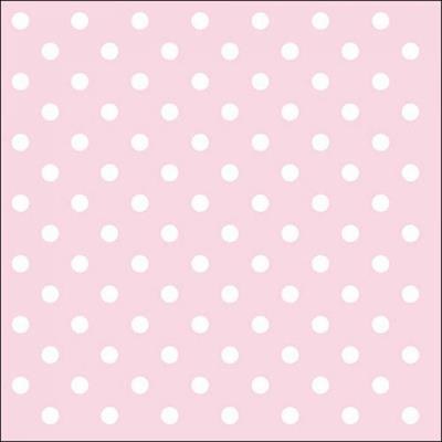 TOVAGLIOLI 33X33 PASTEL DOTS ROSE 20PZ