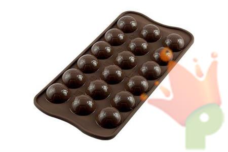 STAMPO IN SILICONE CHOCO GOAL D.27XH.14MM MARRONE