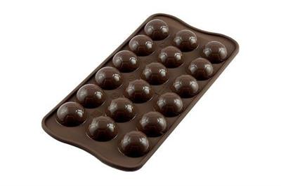 STAMPO IN SILICONE CHOCO GOAL D.27XH.14MM MARRONE
