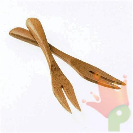 FORCHETTINA BAMBOO NATURALE 9CM 12PZ