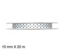 NASTRO POIS RASO MM10X20MT WHITE/BLACK