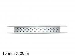 NASTRO POIS RASO MM10X20MT WHITE/BLACK