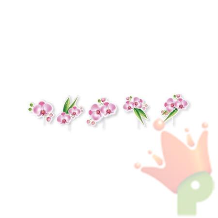 CANDELA SAGOMATA ORCHIDEE 5PZ